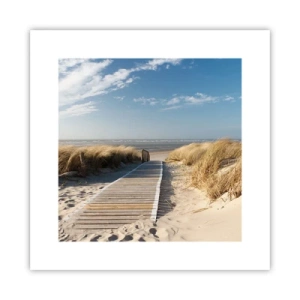 Poster - Behind a Dune, in the Hum of Trees - 30x30 cm