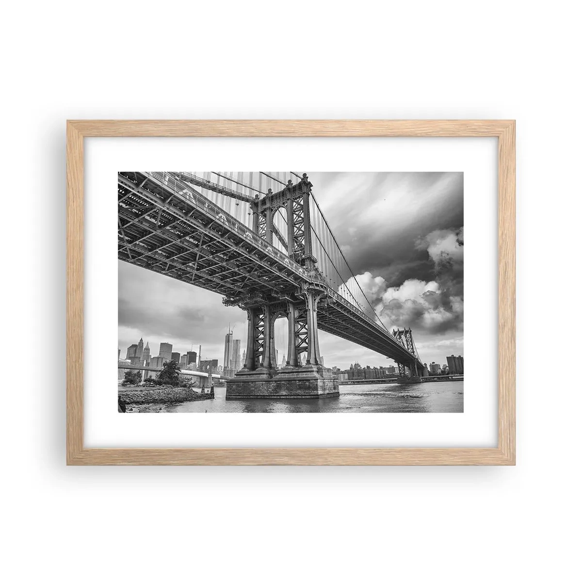 Poster in light oak frame - To the Heart of a City - 40x30 cm