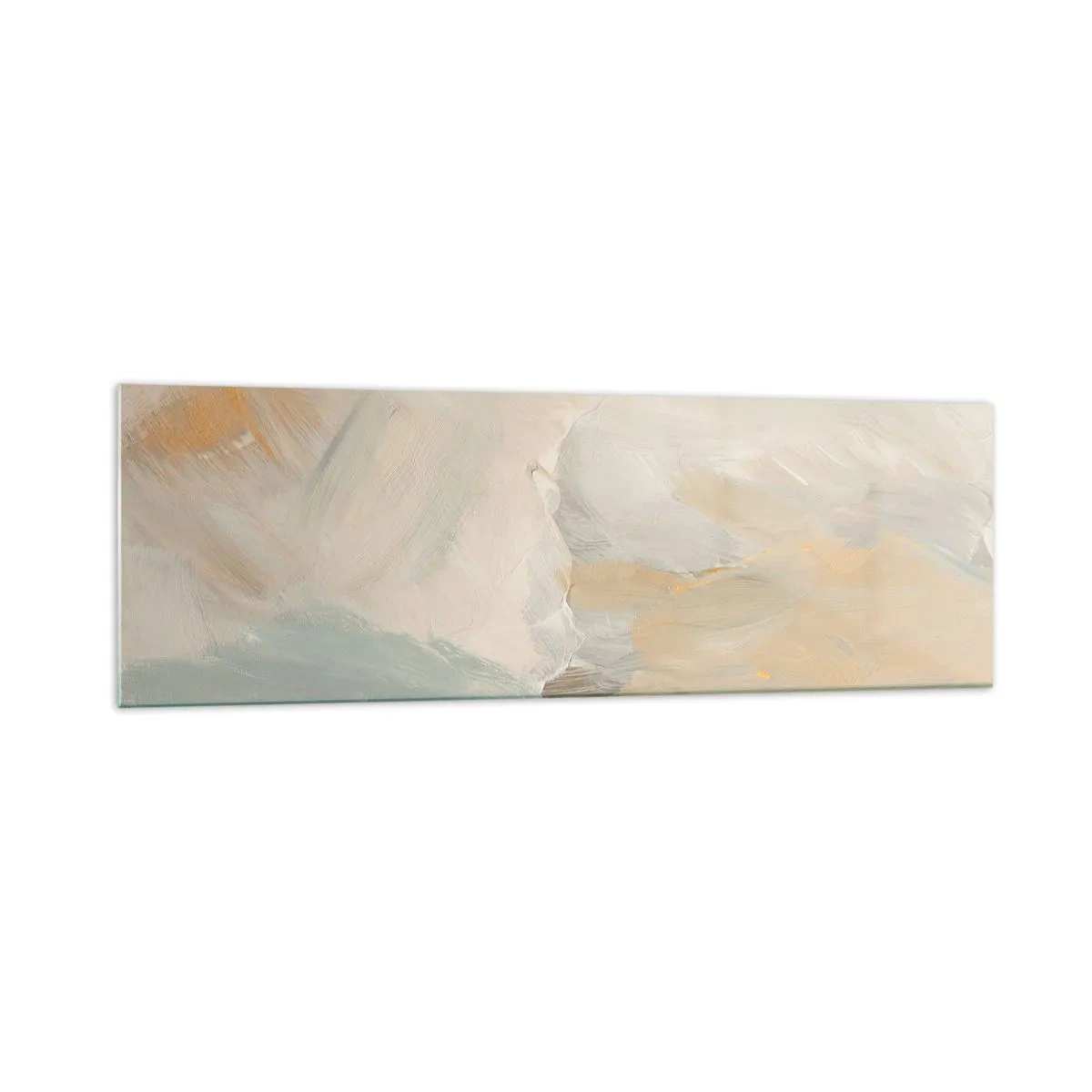 Glass picture - Abstract: Land of Gentleness - 160x50 cm