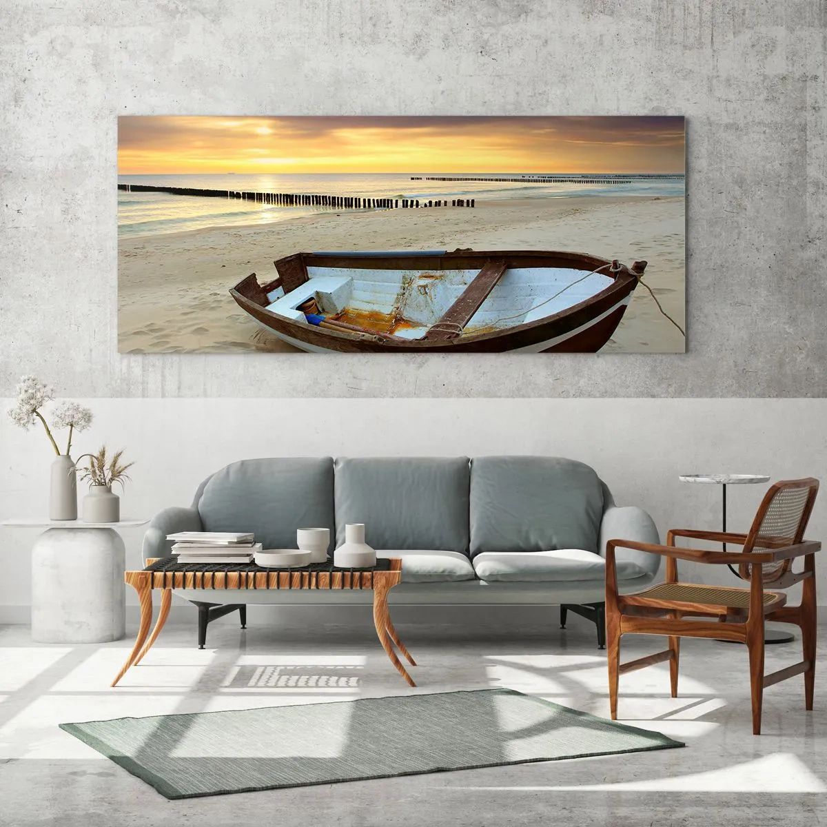 Glass picture - The Most Beautiful Beaches  - 90x30 cm