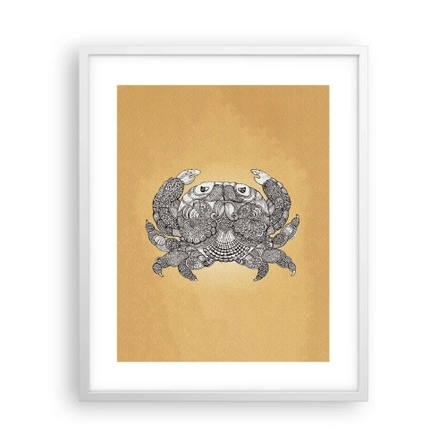 Poster in white frmae - Tales of Mr Crab  - 40x50 cm