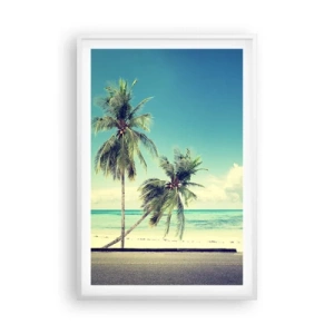 Poster in white frmae - Holiday Time - 61x91 cm