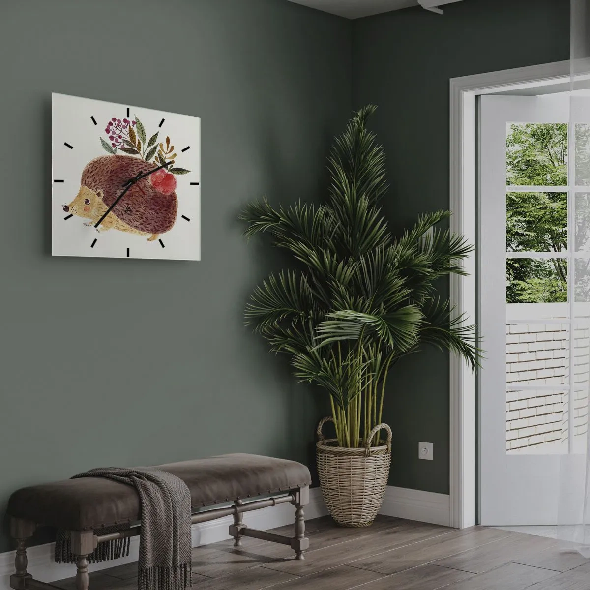 Wall clock - Clock on glass - And Now You Like Me! - 30x30 cm