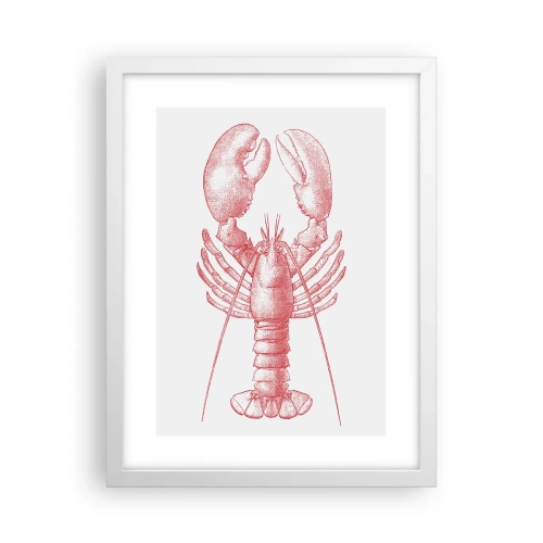 Poster in white frmae - Lobster Worthy of a Lobster - 30x40 cm