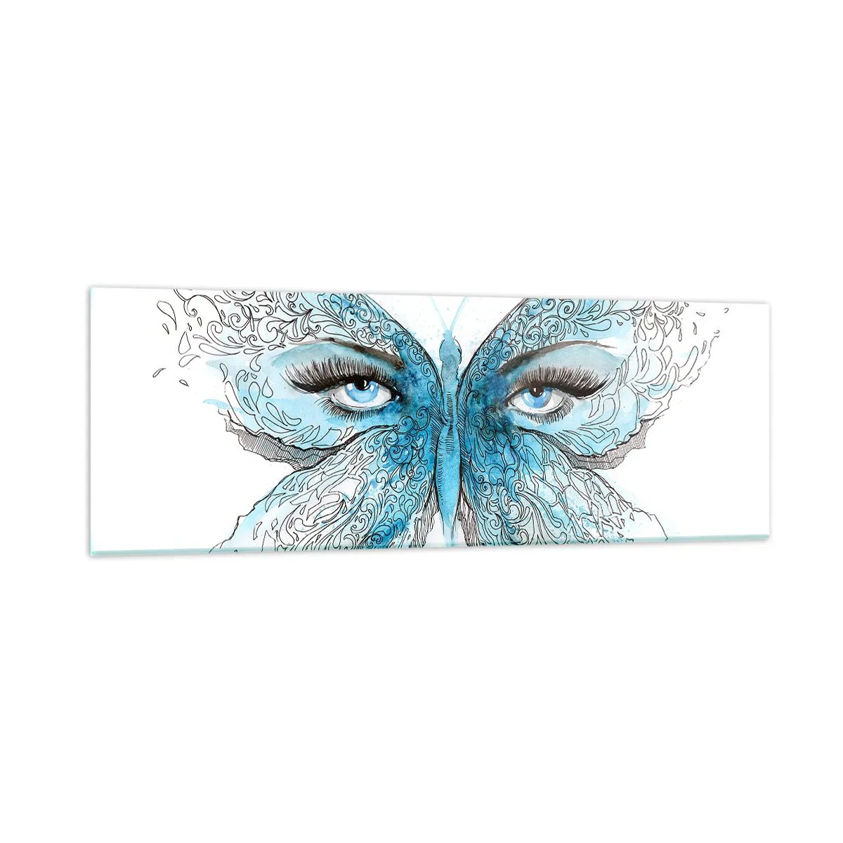 Glass picture - Eros Praying Mantis - 90x30 cm