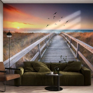 Self-Adhesive Photo Wallpaper Deluxe Sticker - Space of Highs - Landscape, Sea, Beach - 350x256 cm