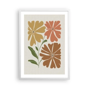 Poster in white frmae - Nature and Geometry - 50x70 cm