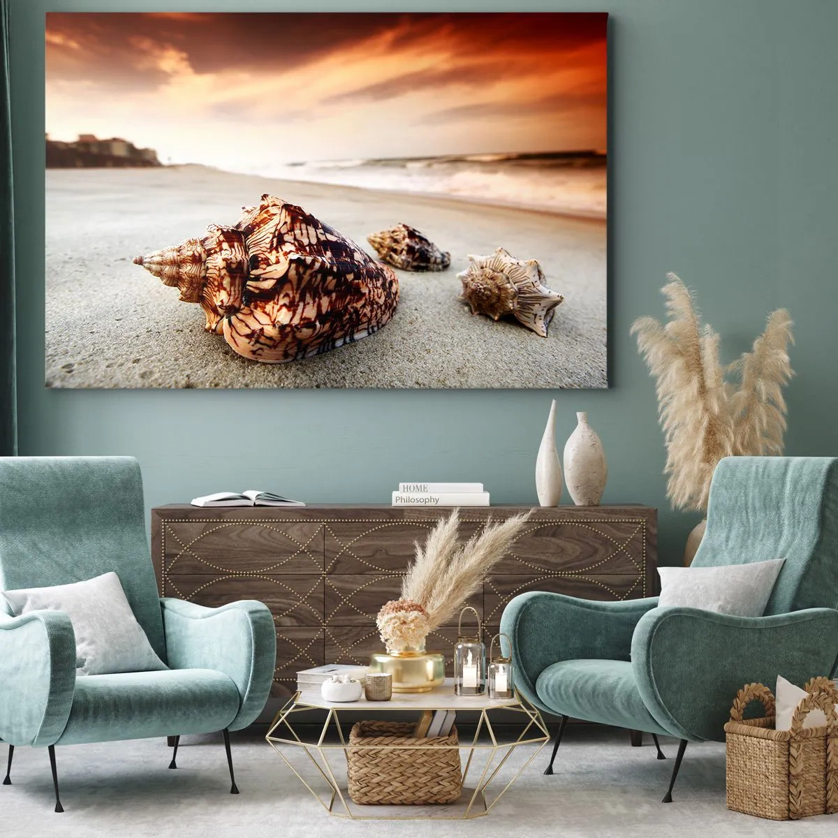 Canvas picture - Expelled by Waves - 120x80 cm