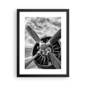 Poster in black frame - Conquerer of the Skies - 30x40 cm