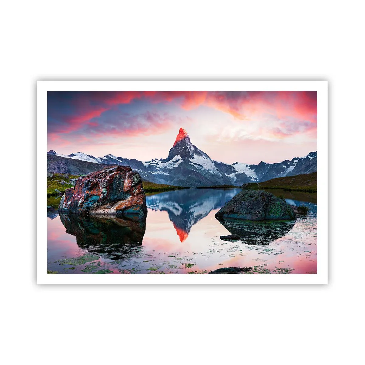 Poster - Heart of the Mountains Is Hot - 100x70 cm