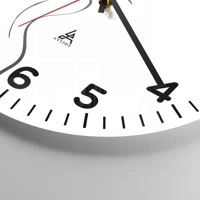 Clock face with numbers