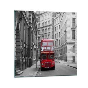 Glass picture - Routine Doesn't Have to Be Grey - 60x60 cm