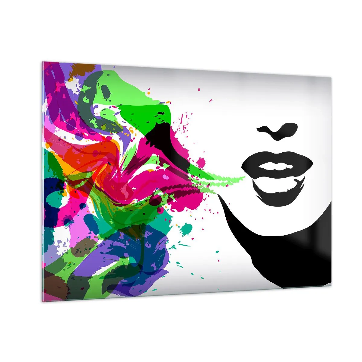 Glass picture - Tale in Colours of a Rainbow - 100x70 cm