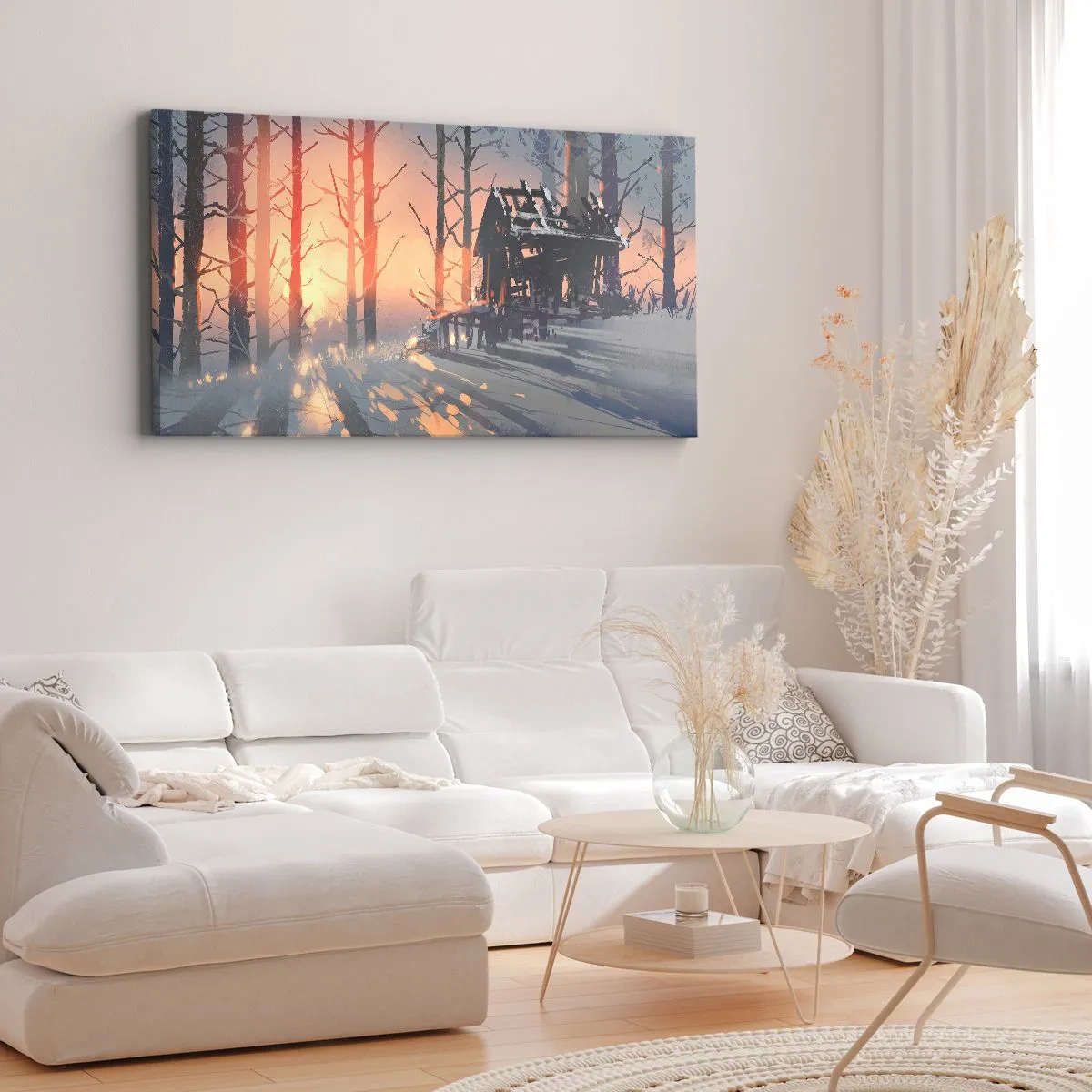Canvas picture - Only the Sun Drops by - 100x40 cm