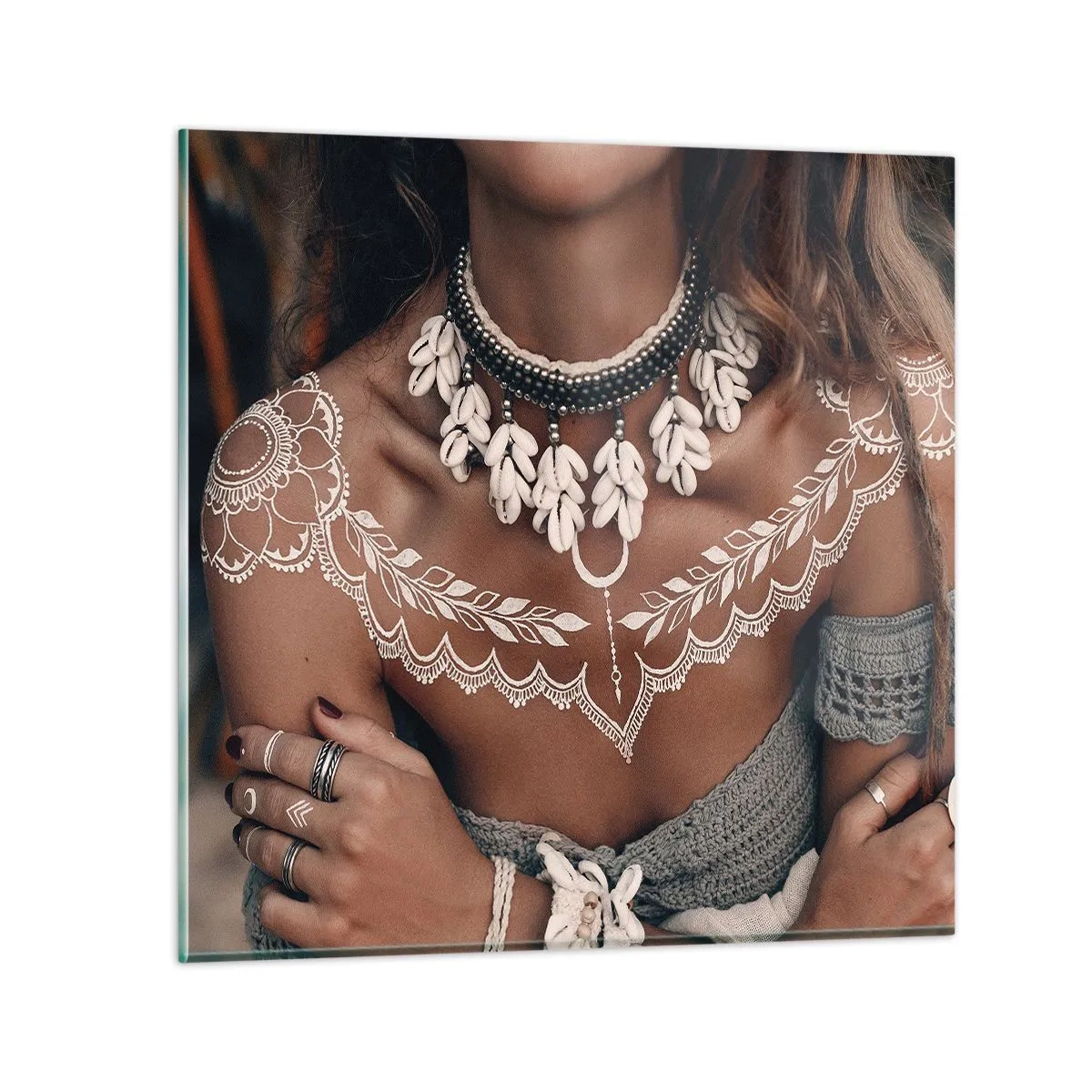 Glass picture - Talismans, Rituals of Womanhood - 40x40 cm