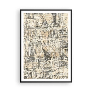 Poster in black frame - Waiting to Be Decoded - 70x100 cm