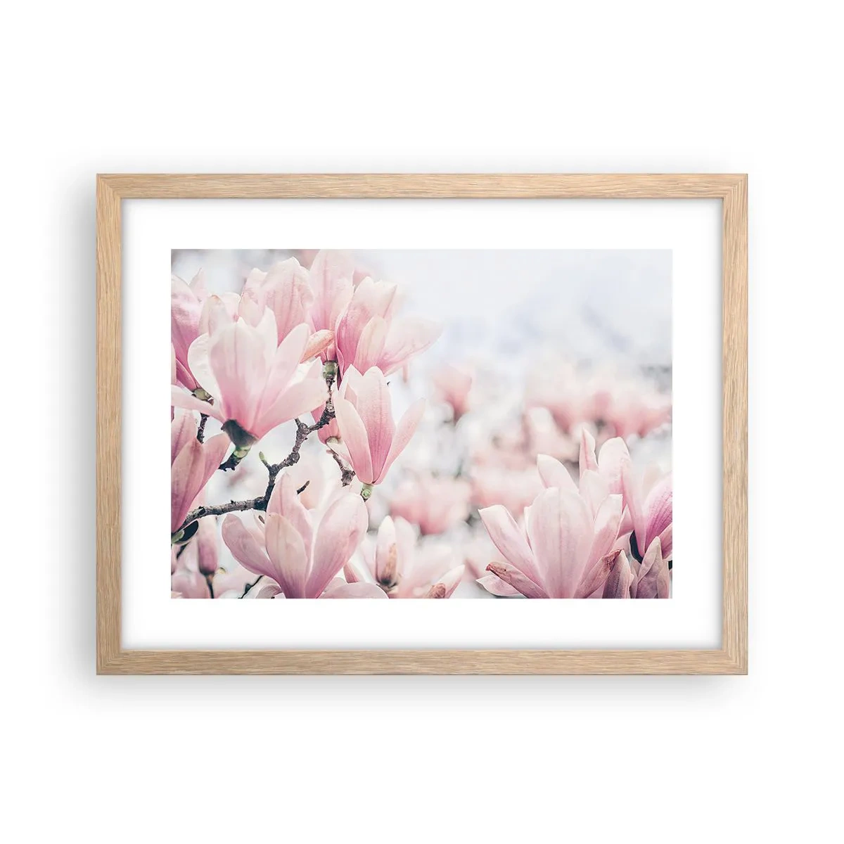 Poster in light oak frame - Ideal of Subtlety - 40x30 cm