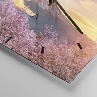 Clock face with lines