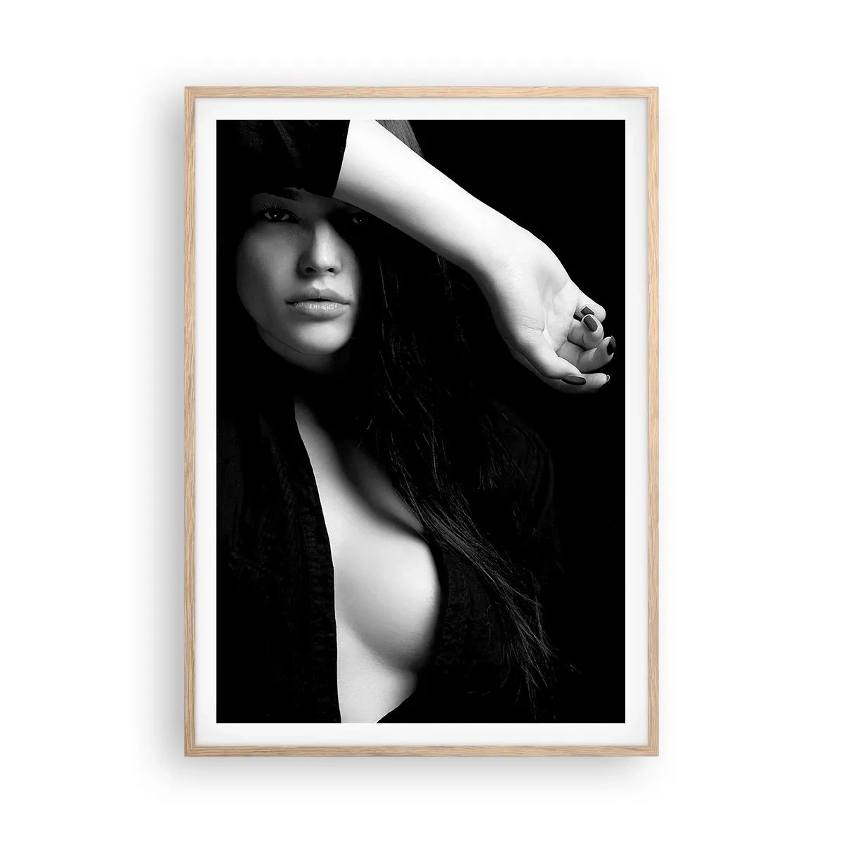 Poster in light oak frame - School of Seduction - 70x100 cm