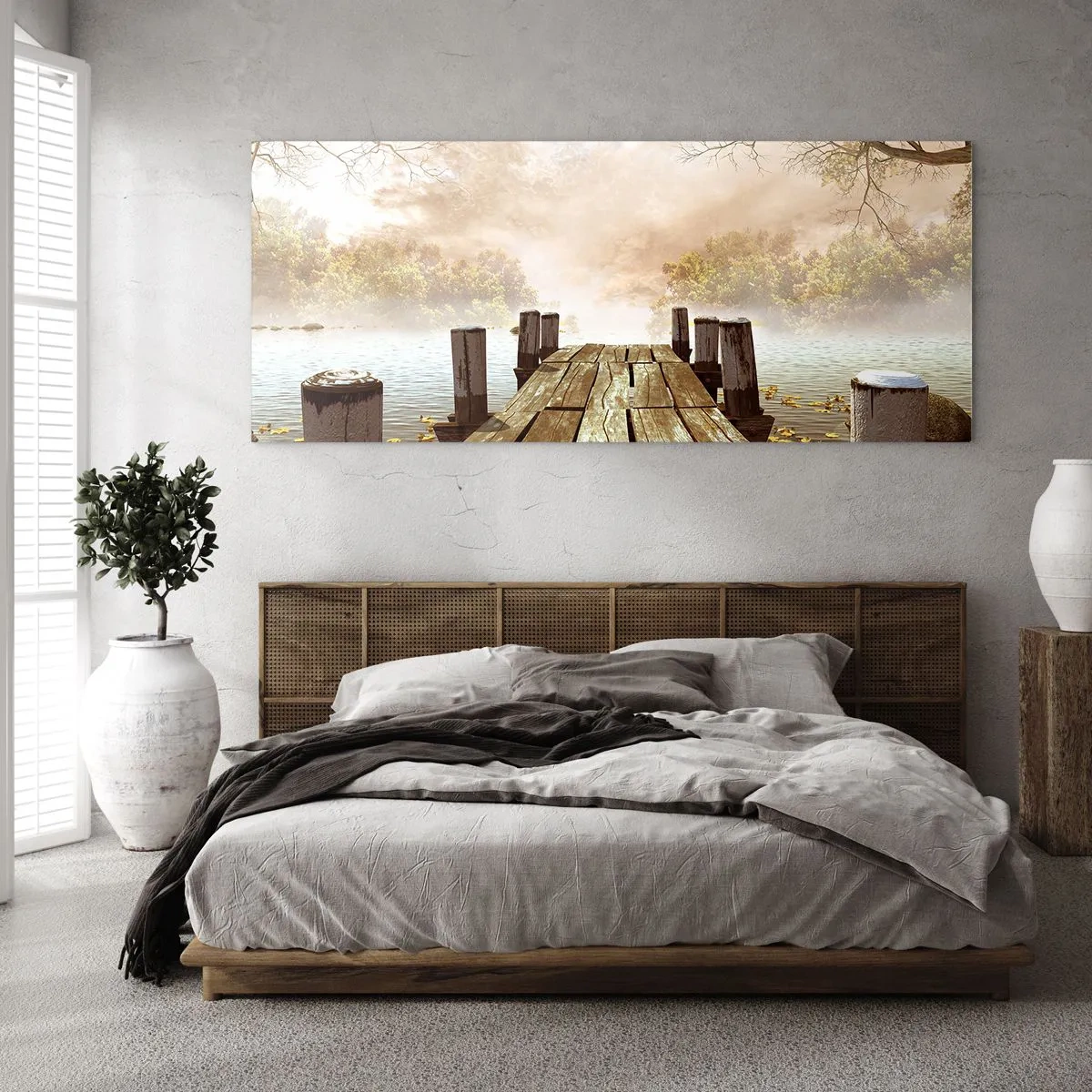 Glass picture - Gentle Sadness of Autumn - 90x30 cm