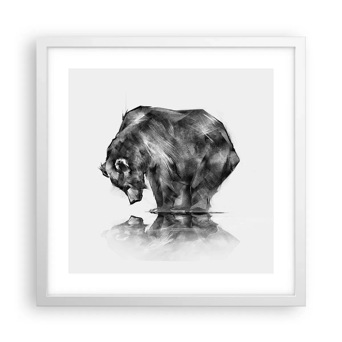 Poster in white frmae - Nice to See Someone Close - 40x40 cm