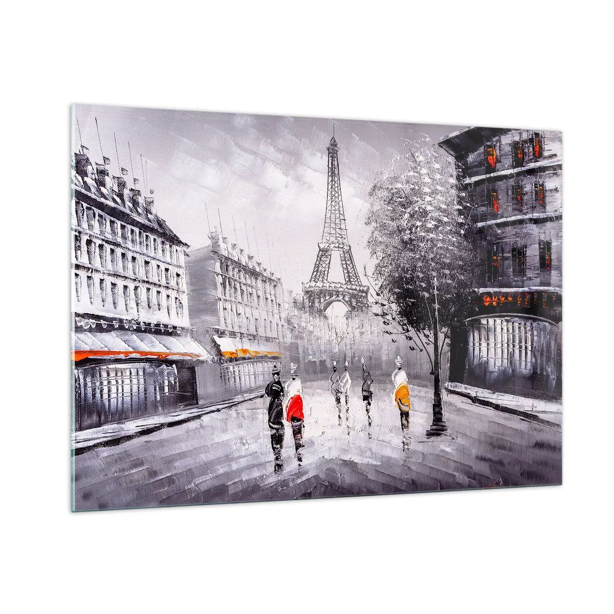 Glass picture - Parisian Walk - 100x70 cm