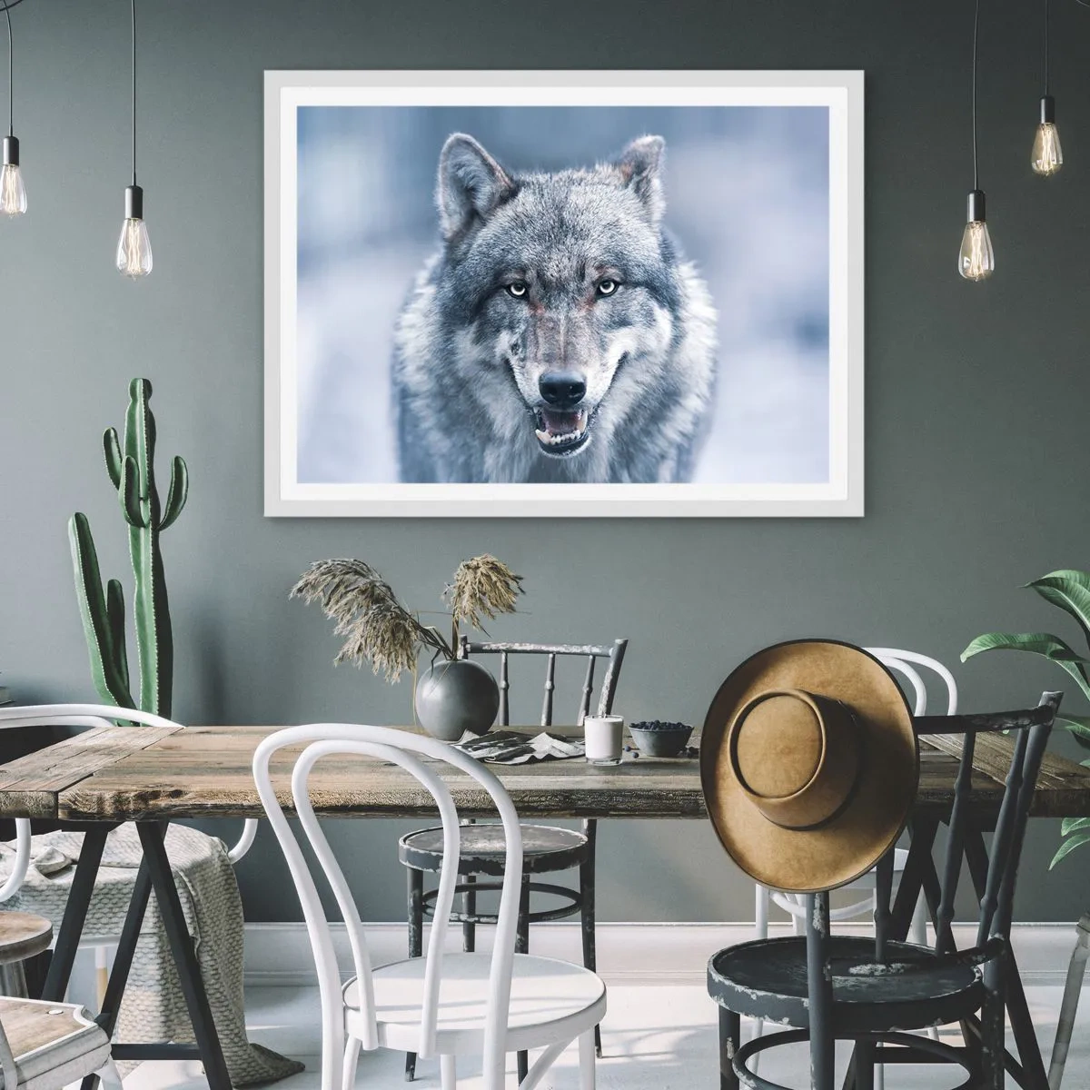 Poster in white frmae - Will You Take Up the Challenge? - 50x40 cm