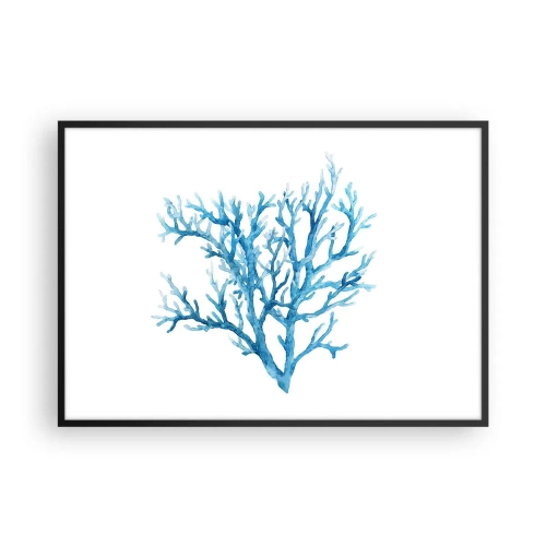 Poster in black frame - Sea Filigree - 100x70 cm