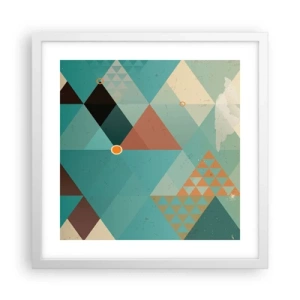 Poster in white frmae - Unity in Multitude, Multitude of Unity - 40x40 cm