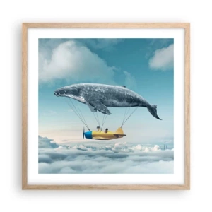 Poster in light oak frame - Why Not? - 50x50 cm