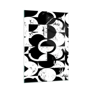 Glass picture - White Is White and Black Is Black - 70x100 cm