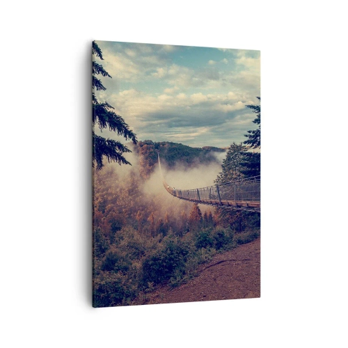 Canvas picture - Above Autumnal Forest - 50x70 cm