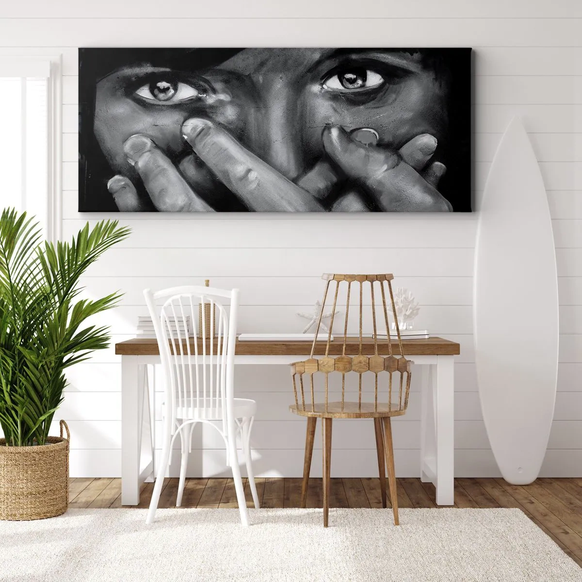 Canvas picture - I Won't Tell Who Painted It - 160x50 cm