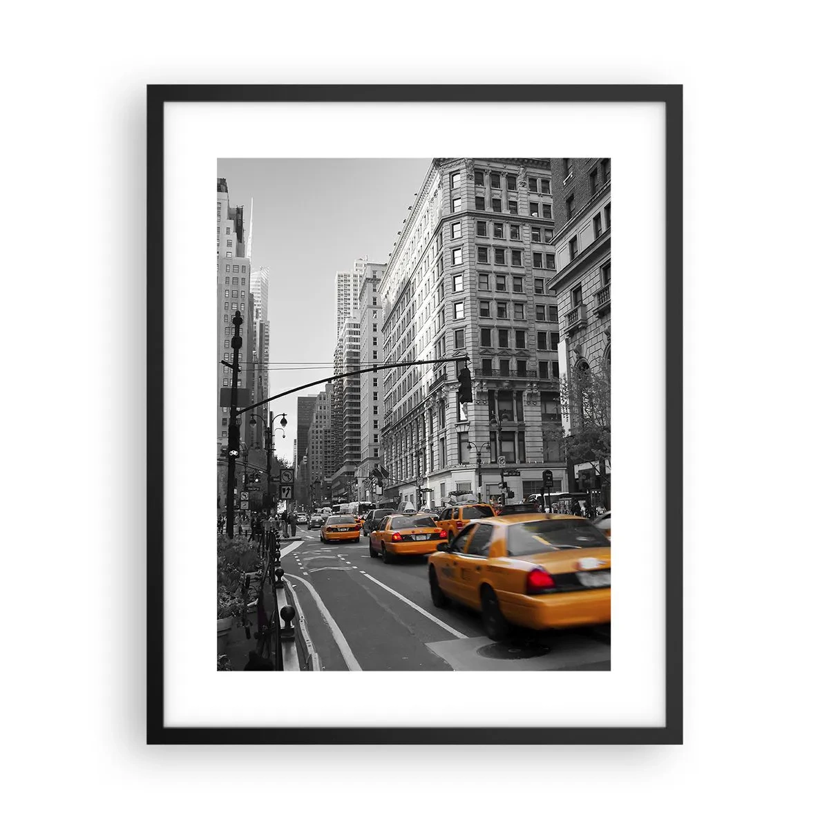 Poster in black frame - Suns of a Big City - 40x50 cm