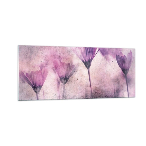 Glass picture - Dream of Flowers - 100x40 cm