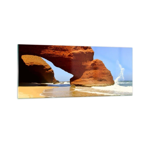 Glass picture - Water and Wind through Thousands of Years - 100x40 cm