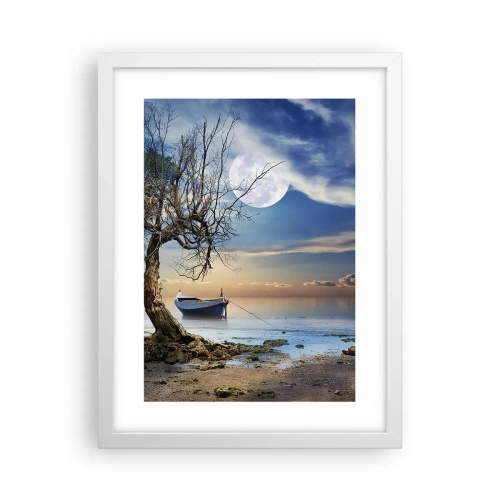 Poster in white frmae - Is this the Beginning or the End? - 30x40 cm