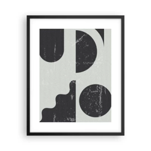 Poster in black frame - Composition Above and Under - 40x50 cm