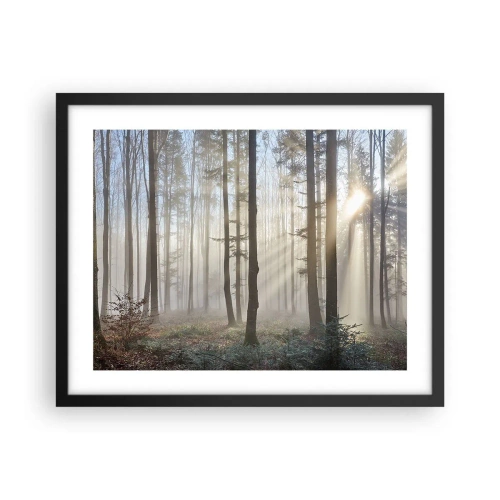 Poster in black frame - Fog Has Woken up Too - 50x40 cm