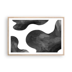 Poster in light oak frame - Milky Way - 91x61 cm