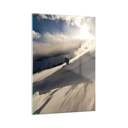 Glass picture - Mountain Challenge Accepted - 50x70 cm