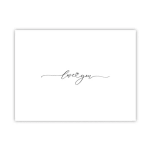 Poster - Black on White - 40x30 cm