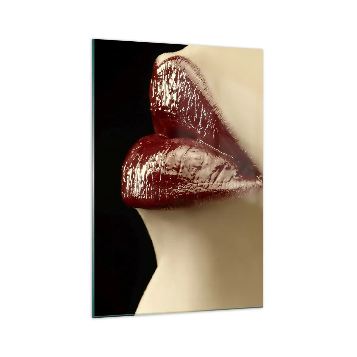Glass picture - Sensuality and Glow of Carmine - 70x100 cm