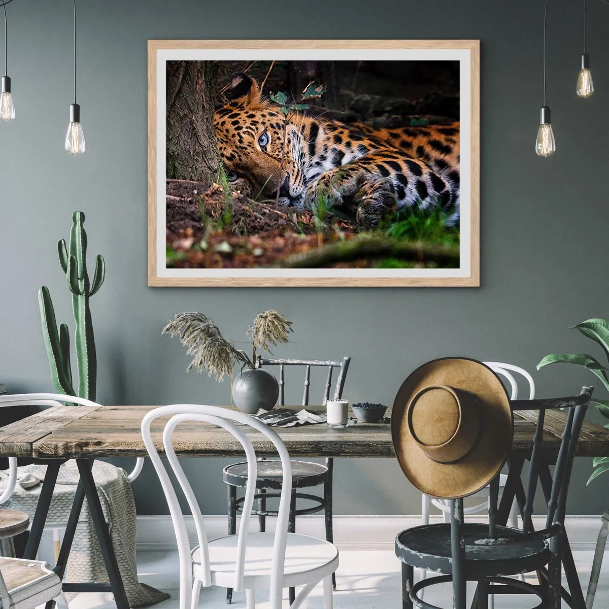 Poster in light oak frame - Trust Me - 100x70 cm