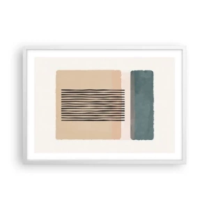 Poster in white frmae - All in Order - 70x50 cm