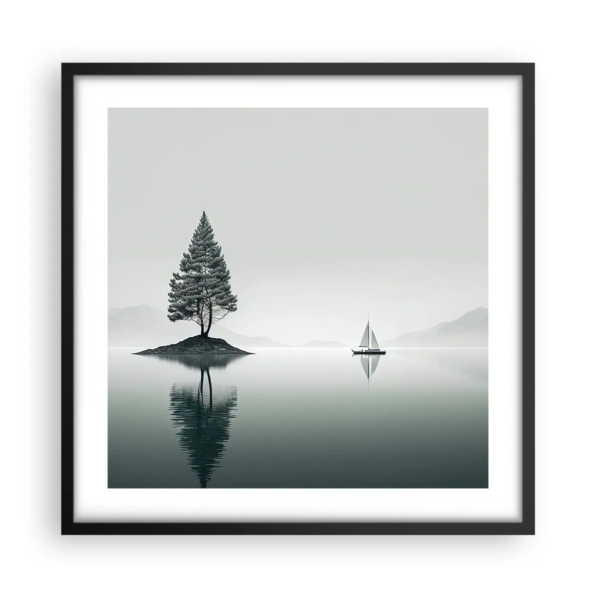 Poster in black frame - Daydreaming - 50x50 cm