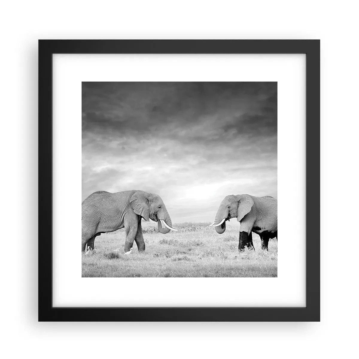 Poster in black frame - Grey Is Beautiful - 30x30 cm