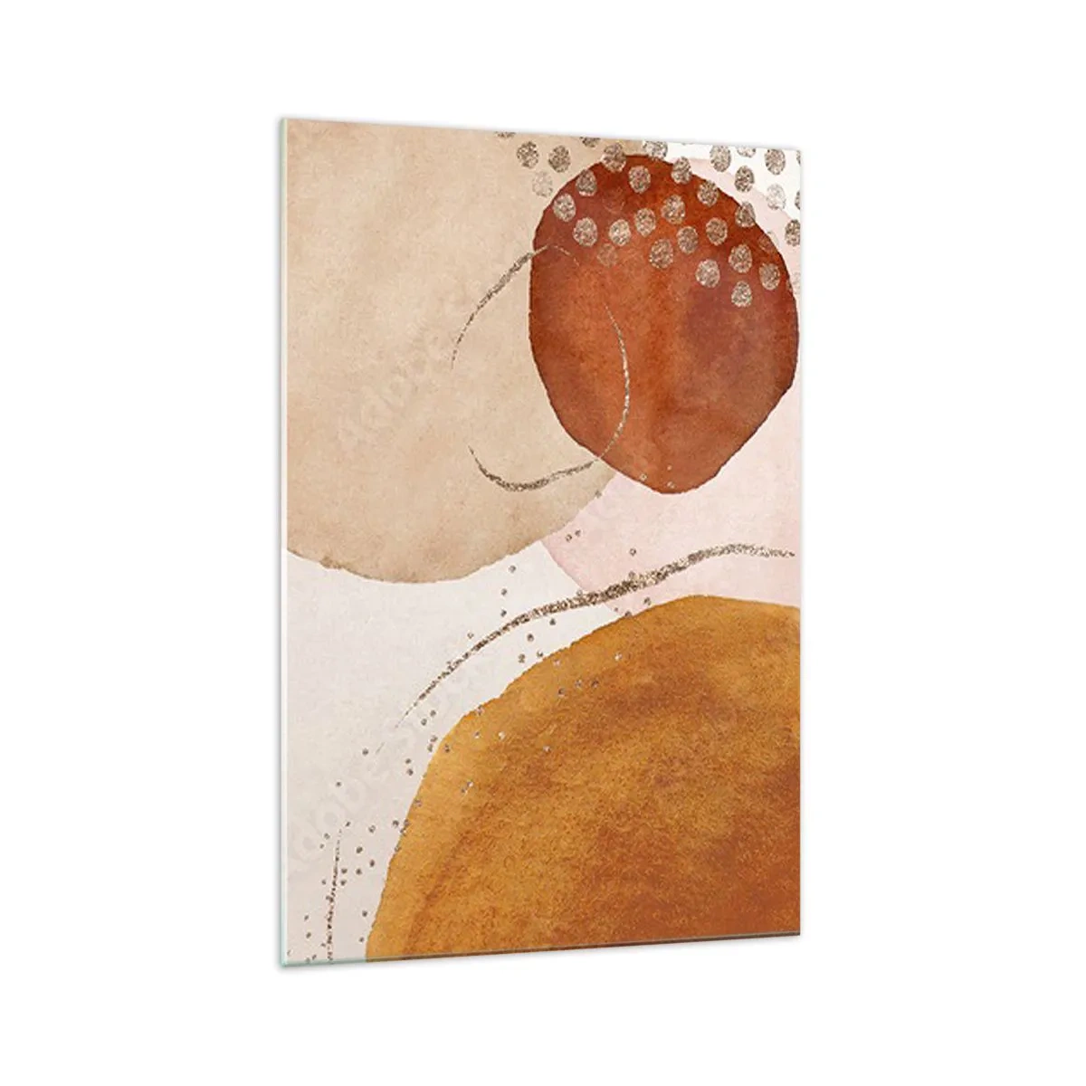 Glass picture - Roundness and Movement - 70x100 cm