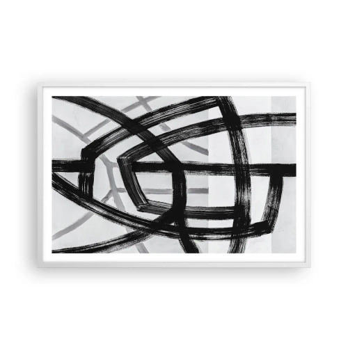 Poster in white frmae - Building Depth - 91x61 cm