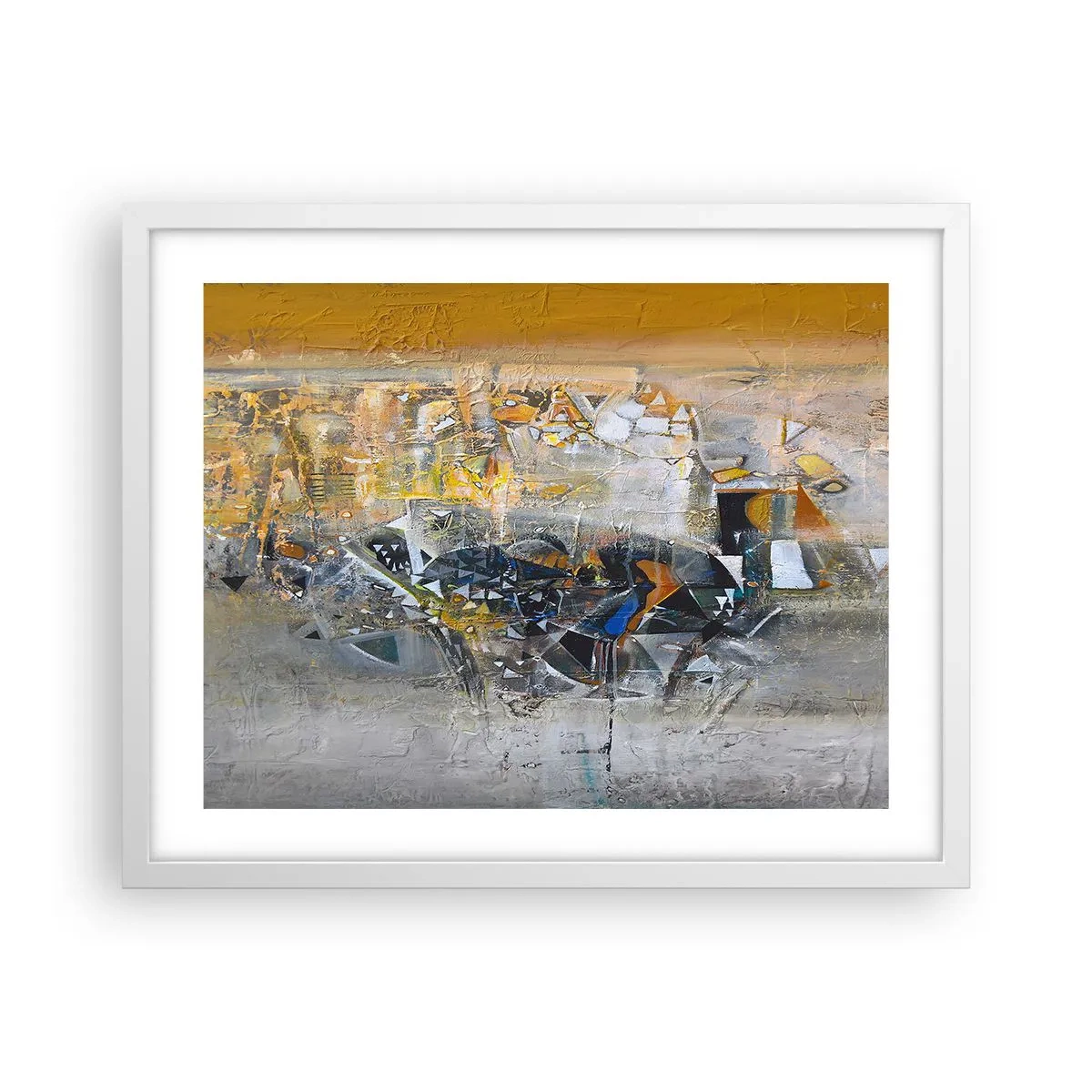 Poster in white frmae - All Will Work out - 50x40 cm